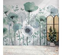 Art For The Home Poppy Teal Print To Order Fixed Size Mural