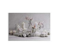 Art For The Home Serenity Led Light Up Canvas Wall Art, Cream, Size: Height: 60cm x Width: 90cm