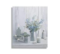 Art for the Home Something Blue LED Printed Canvas | Grey