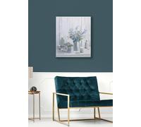 Something Blue LED Printed Canvas Art for the Home Grey One Size