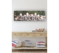 Typography Dream LED Printed Canvas Art for the Home Green One Size
