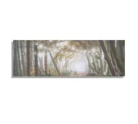 Woodland Wander LED Printed Canvas Art for the Home Green One Size