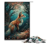 Art Fox Under The Tree 1000 Piece Jigsaw Puzzles for Adults Jigsaw for Gifts Best Gift Suitable for And Teenager 14 And Up 1000 PCS(38x26cm)