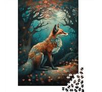 Art Fox Under The Tree 1000 Pieces Puzzles Paper Puzzle for Teenager Funny Jigsaw Puzzles 1000pcs (38x26cm)