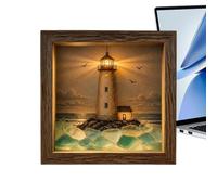 Art Framed Beach Keepsake with LED Warm Light