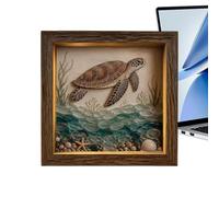 Art Frames | Beach Keepsake with LED Warm Light Glow Box Display Case
