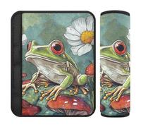 Art Frog Mushroom 2 Pack seat Belt Padded Cover Protects Your Neck and Shoulders for Van Protector para cinturón de carro