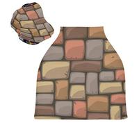 Art Funny Stone Stretchy Baby Car Seat Cover,Canopy Nursing Covers,Soft Breathable Windproof Scarf Changepad for Winter Infant Breastfeeding Boys