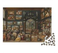 Art Gallery 1000 Piece Jigsaw Puzzle Recycled Classical Paintings Senior Puzzles Party Game Props Developing Children‘s Intelligence Educational Fun 70x50cm/1000pcs