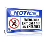 Art Garage Stuff For Guys Wall Decor | Notice Emergency Exit Only Not An Entrance Industrial For Pub Home(30X40CM)
