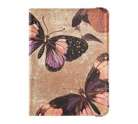 Art Geranium Butterfly Rose Gold Leather decorative passport holder for travel Vaccine Case Protector Cover Wallet Passport Holder Lightweight, art Geranium butterfly Rose Gold, One Size