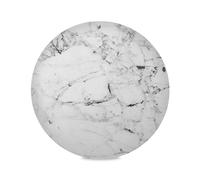 Art Gift White Marble Stone Placemats Round Dining Table Mats Set of 4, Non Slip Washable Place Mat for Kitchen Table