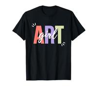 Art Girl Colorful Creative Artist T-Shirt