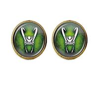 Art Glass CuffLinks, Loki god of Mischief CuffLinks god of Mischief CuffLinks,Loki