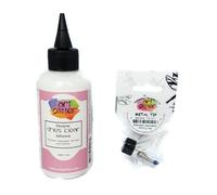 Art Glitter Glue Designer Dries Clear Adhesive 4 oz with Ultra Fine Me