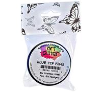 Art Glitter Glue Tip Pins-Six Stainless Steel Pins, Six Noodgers