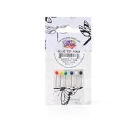 Art Glitter Glue Tip Pins-Six Stainless Steel Pins, Six Noodgers