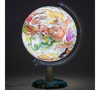 Art Globe Zodiac Illuminated - Illustrated Map of Zodiac EXERZ 30CM