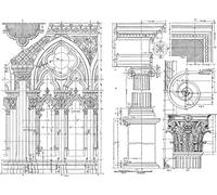 Art Gone Wild Architecture, Rubber, Grey, Red, Large