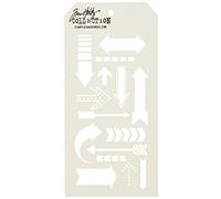Art Gone Wild Plastic Tim Holtz Arrows Stencil