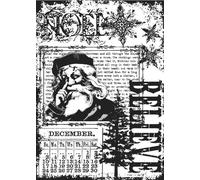 Art Gone Wild Tim Holtz Christmas Miracle Cling Mounted Die, Black