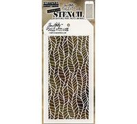 Art Gone Wild Tim Holtz Feather Stencil, Synthetic Material, 28.4 x 11.4 x 0.1 cm