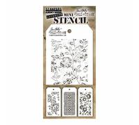 Art Gone Wild Tim Holtz Set 25 Stencil, Transparent, Mini