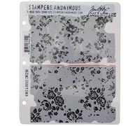 Art Gone Wild Tim Holtz Vines and Roses Cling Rubber Stamp Set, Synthetic Material, Multi-Colour, 24.5 x 18 x 0.6 cm