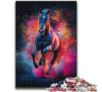 Art Graffiti Horse Adult Jigsaw Puzzles 1000,Educational Game Challenge Toy Wall Decoration Unique Birthday And Xmas Gifts (50x75cm)