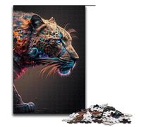 Art Graffiti Tiger Jigsaws Pieces for Adults Wooden Jigsaw Puzzles for Adults Perfect for Teenagers Family Bonding Brain Teaser & DIY Home Decor Gift 1000 PCS(75x50cm)