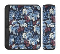 Art Grape Blue Red Black 2 pcs Belt Strap Cover, More Comfort Driving, Shoulder pad for seat Belt for Airplane Airplane Van 10x7.7 in funda para cinturón de carro