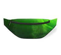 Art Green Print Waist Bag Pack for Women Men Kids Girls Boys Fanny Pack Bumbags Pouch Purses Belt Bag for Travel Sport Running