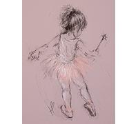 Art Group AFWDC92780 The Hazel Bowman Little Ballerina I Canvas Print, Cotton, Multi-Colour, 1.8 x 30 x 40 cm