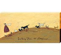 Art Group AFWDC93124 The Sam Toft Walking Down To Happiness Canvas Print, Cotton, Multi-Colour, 1.8 x 50 x 100 cm