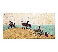 Art Group AFWDC93138 The Sam Toft Electric Bike Ride Canvas Print, Cotton, Multi-Colour, 1.8 x 50 x 100 cm