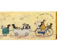 Art Group AFWDC93185 The Sam Toft The Doggie Taxi Service Canvas Print, Cotton, Multi-Colour, 1.8 x 50 x 100 cm