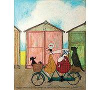 Art Group AFWDC94748 The Sam Toft There May Be Better Ways To Spend An Afternoon But I Doubt It Canvas Print, Cotton, Multi-Colour, 1.8 x 40 x 50 cm
