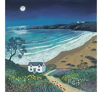 Art Group AFWDC98229 The Jo Grundy The Path To Moonlight Bay Canvas Print, Cotton, Multicolour, 85 x 85 x 1.3 cm