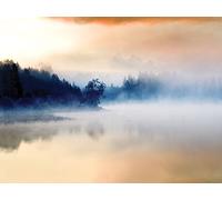 Art Group The Hazy Lake Canvas, Multi-Colour, 0.96 x 60 x 3 cm