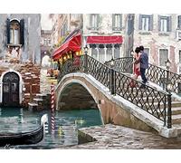 Art Group WDC92886 The Richard Macneil (Venice Bridge) -Canvas Print 30 x 40cm, Wood, Multicolour, 30 x 40 x 1.3 cm