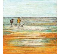 Art Group WDC95841 The Sam Toft (Sandcastle Progress Report) -Canvas Print 40 x 40cm, Wood, Multi-Colour, 40 x 40 x 1.3 cm