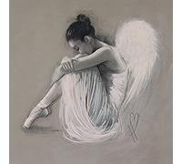 Art Group WDC95925 The Hazel Bowman (Angel Wings IV) -Canvas Print 40 x 40cm, Wood, Multicolour, 40 x 40 x 1.3 cm