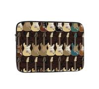 Art Guitar Pattern Laptop Case 13 inch, Shockproof Protective Computer Sleeve Cover Water Resistant Laptop Bag Carrying Tablet Cover Briefcase Handbags Gifts for Men Women