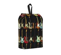 Art Guitar Pattern Print Durable Travel Shoe Bags for Storage and Packing, Water-Proof Shoe Bag with Smooth Zipper