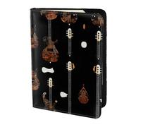 Art Guitar Pattern Print Printing Passport Holder For Travel Must Have,Passport Cover Case For Travel Accessories For Women Men, Black, One Size