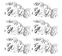 Art Hand Written Cursive Letters Reusable Surgical Cap Washable Comfort Working Hat