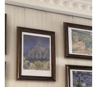Art Hanging Gallery Kit 2 3 4 5 6 Ft, Wall Mounted Picture Rail Track with 2 Pictures Molding Hook Set, Frames/ Mirror/ Drawings Heavy Duty Basic Picture Rail(3.5ft(107cm) Rail,3.3'/1m Cord)