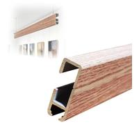 Art Hanging Kit, Heavy Duty Wall Mount Rail System for Studio and Library, Adjustable Picture Rails and Frame Hanger Wire Kit, Easy to Install