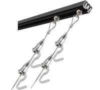 Art Hanging Rail System , Wall Mounted Picture Hanging System Kit, 0.5-2m Rail, 1-3m Cord(0.5m/1.6ft Rail,2m/6.5ft Cord)