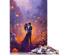 Art Happy Lovers Puzzle Challenging And Brainteasing Premium Cardboard Jigsaw Puzzle for Adults Teen Easter Gift 300pcs (40x28cm)